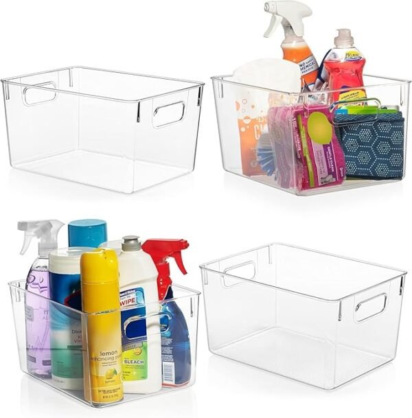 ClearSpace Clear Plastic Storage Bins – Pantry Organizers & Storage Containers